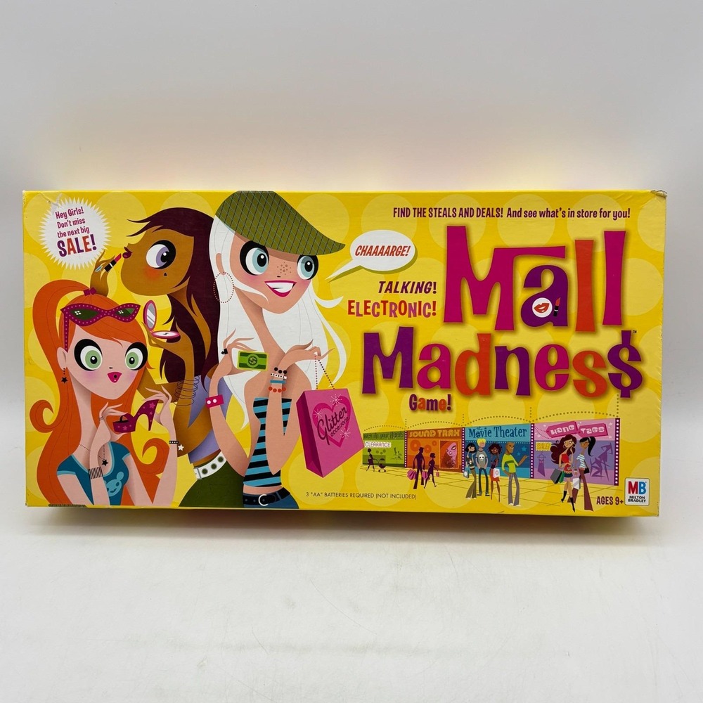 Talking Electronic Mall Madness COMPLETE WORKS Milton Bradley 2004 Shopping